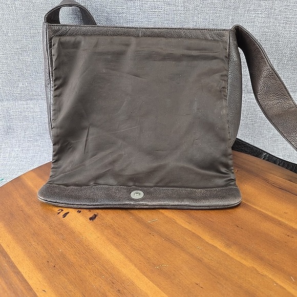 The SAK Margarita Crossbody Shoulder Bag Genuine Leather Brown‎ Purse - Picture 9 of 9